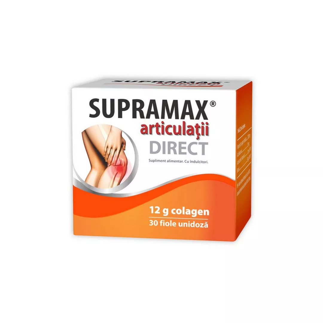 Supramax articulatii Direct 12g colagen, 30 fiole, Natur Produkt, [],https:farmaciabajan.ro
