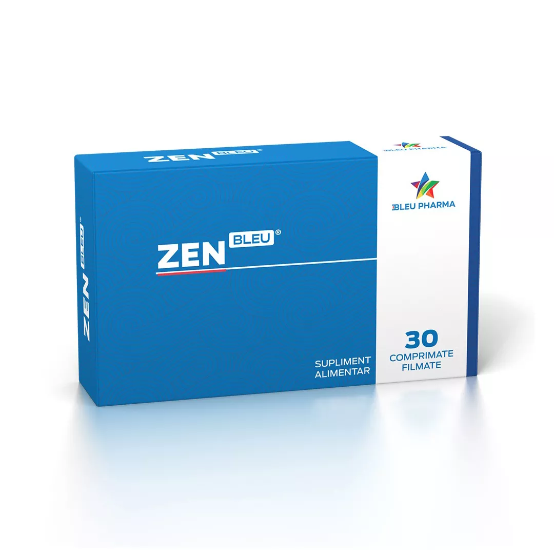 ZenBleu, 30 comprimate, Bleu Pharma, [],farmaciabajan.ro