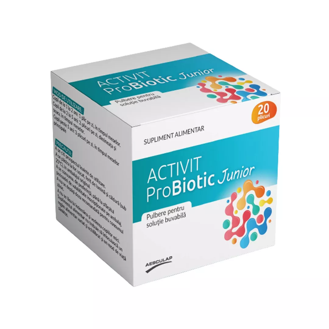Probiotic Activit junior, 20 plicuri, Aesculap - FarmaciaBajan.ro