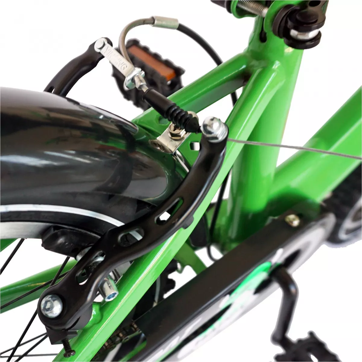 Bicicleta baieti CARPAT C1601C, roata 16", V-Brake, roti ajutatoare, 4-6 ani, verde/negru - RESIGILATA