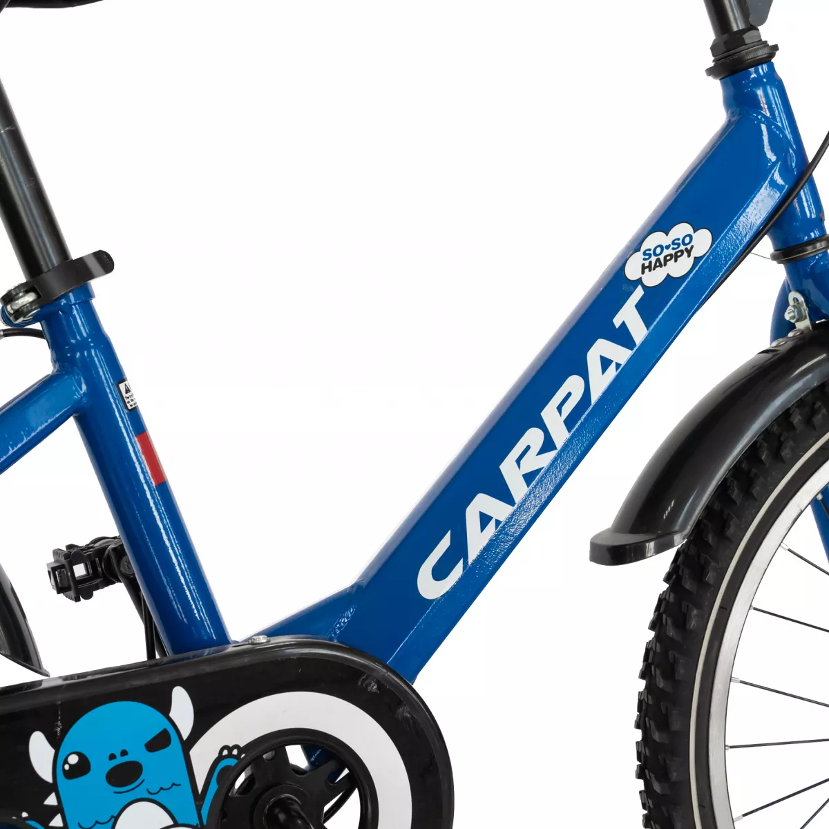 Bicicleta baieti CARPAT C2001C, roata 20", V-Brake, 7-10 ani, albastru/negru - RESIGILATA