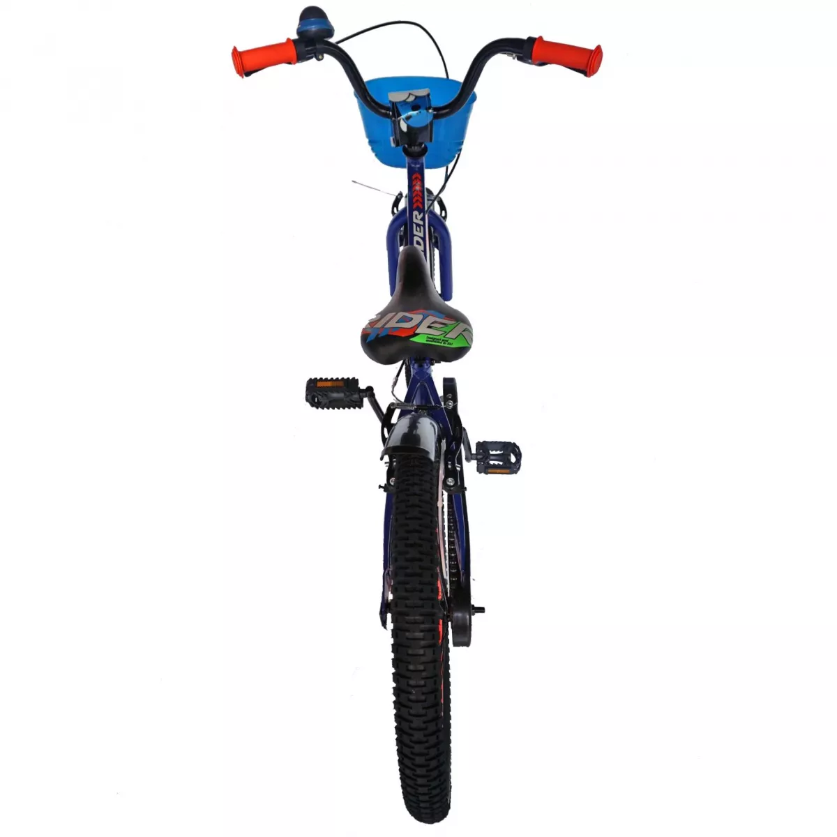 Bicicleta baieti CARPAT RIDER C2007C, roata 20", V-Brake, 7-10 ani, albastru/portocaliu - RESIGILATA