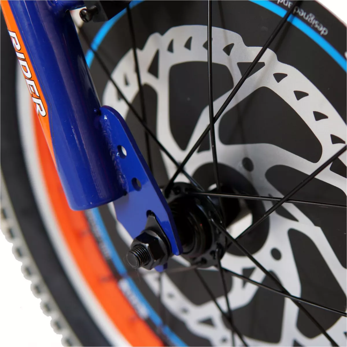 Bicicleta baieti CARPAT RIDER C2007C, roata 20", V-Brake, 7-10 ani, albastru/portocaliu - RESIGILATA