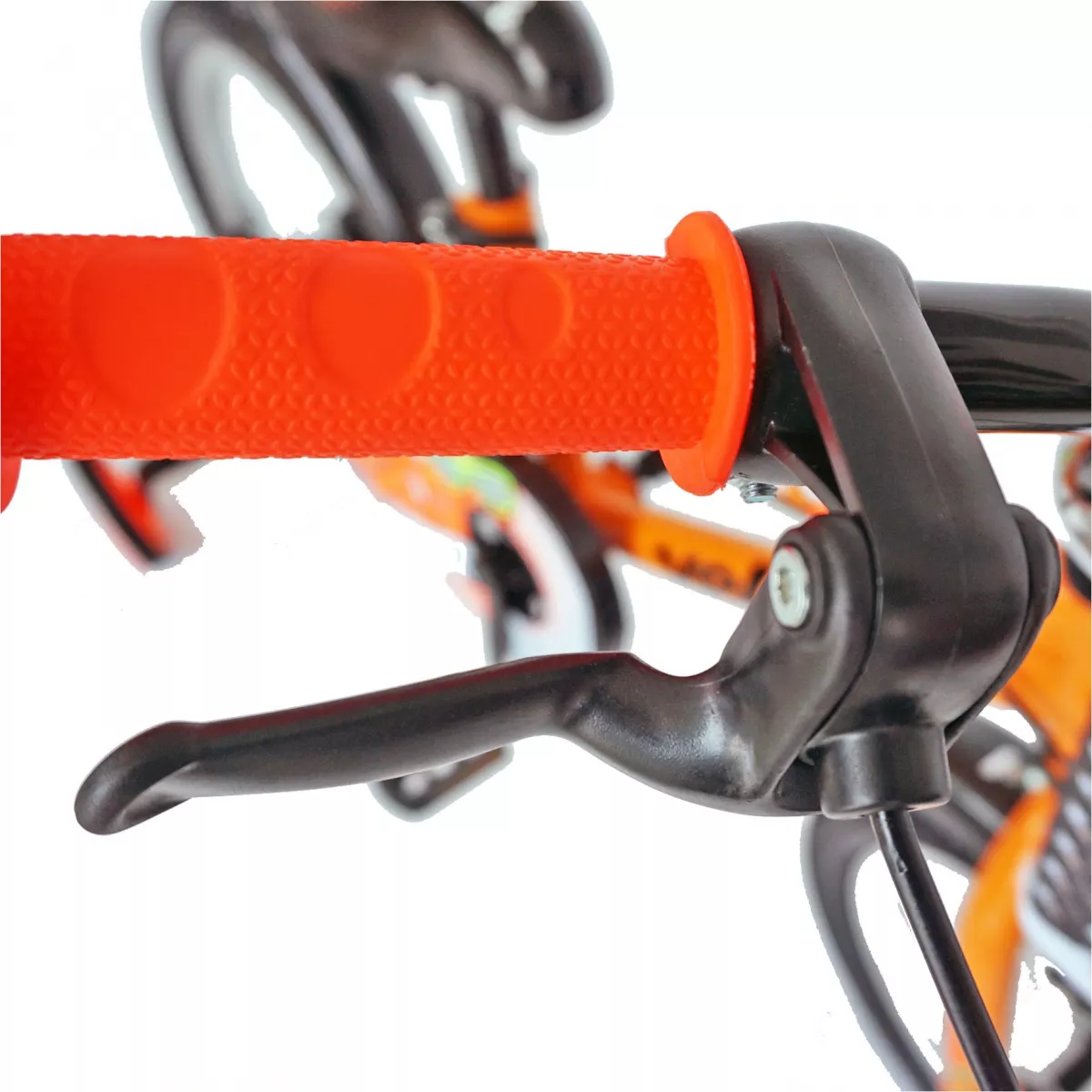 Bicicleta baieti VELORS V1601A, roata 16", C-Brake, roti ajutatoare, 4-6 ani, portocaliu/negru  - RESIGILATA