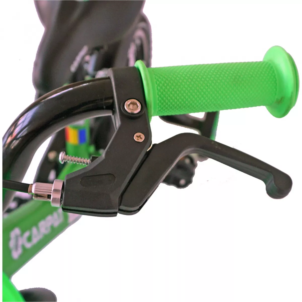 Bicicleta baieti CARPAT C1201C, roata 12", V-Brake, roti ajutatoare, 2-4 ani, verde/negru 