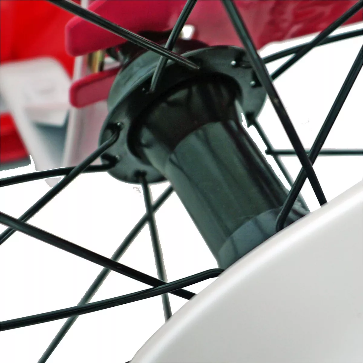 Bicicleta fete CARPAT PRINCESS C1608C, roata 16", V-Brake, roti ajutatoare, 4-6 ani, fucsia/alb 
