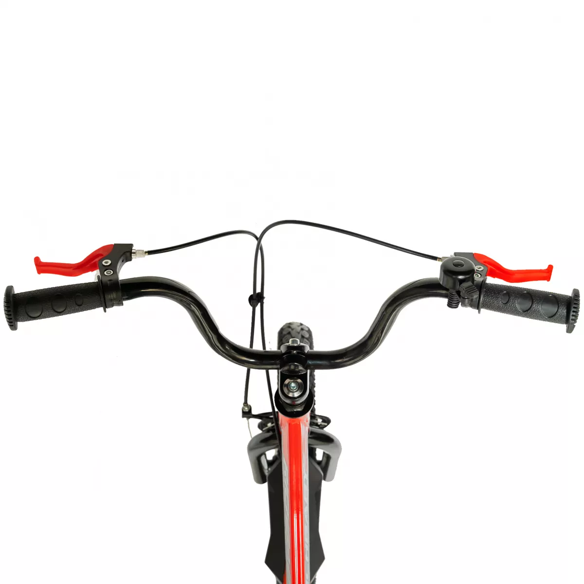Bicicleta copii 18" RICH BABY R1803L, roti ajutatoare, culoare rosu/negru, varsta 5-7 ani + COS DEPOZITARE CADOU - RESIGILATA