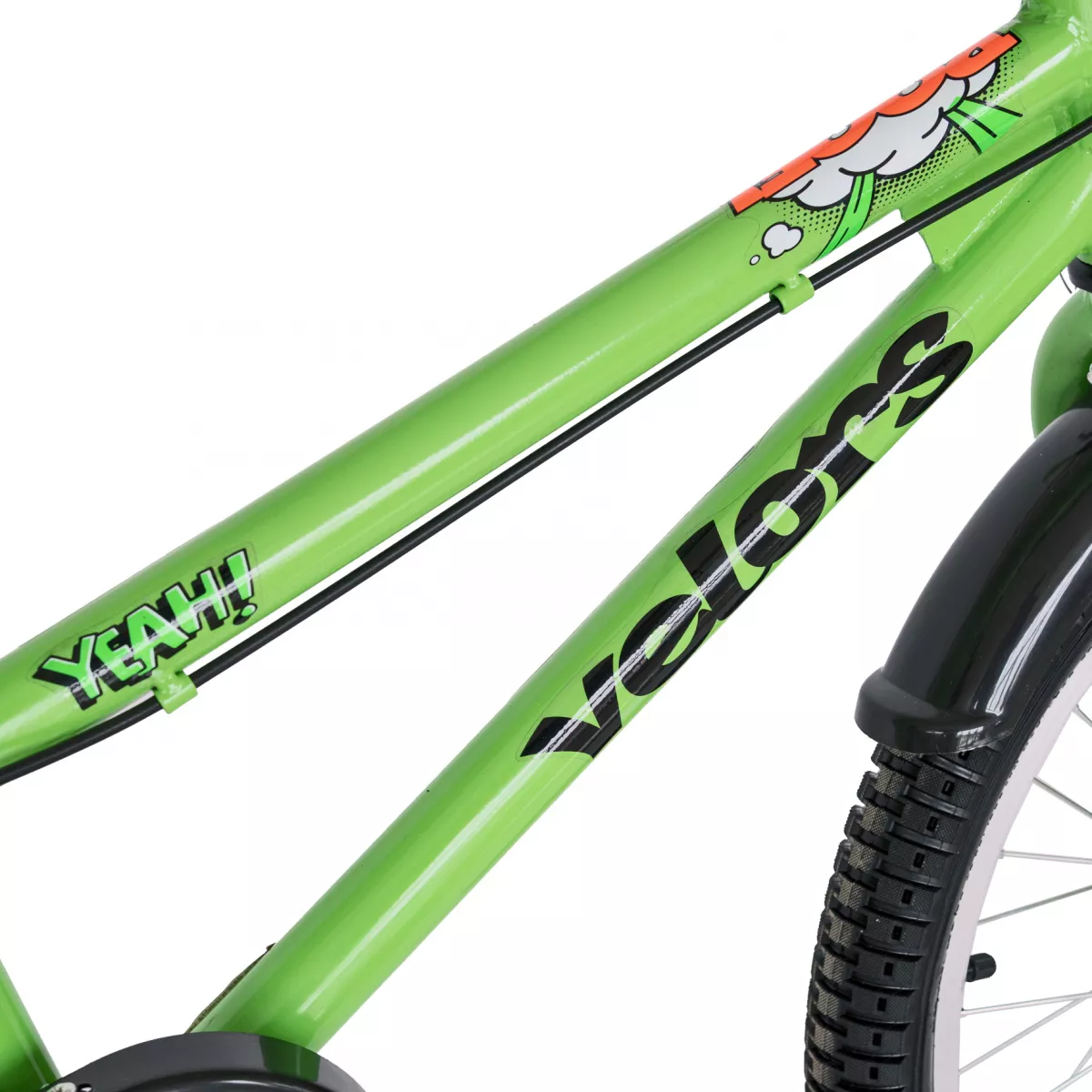 Bicicleta copii 20" VELORS V2001A,  culoare verde/negru, varsta 7-10 ani - RESIGILATA