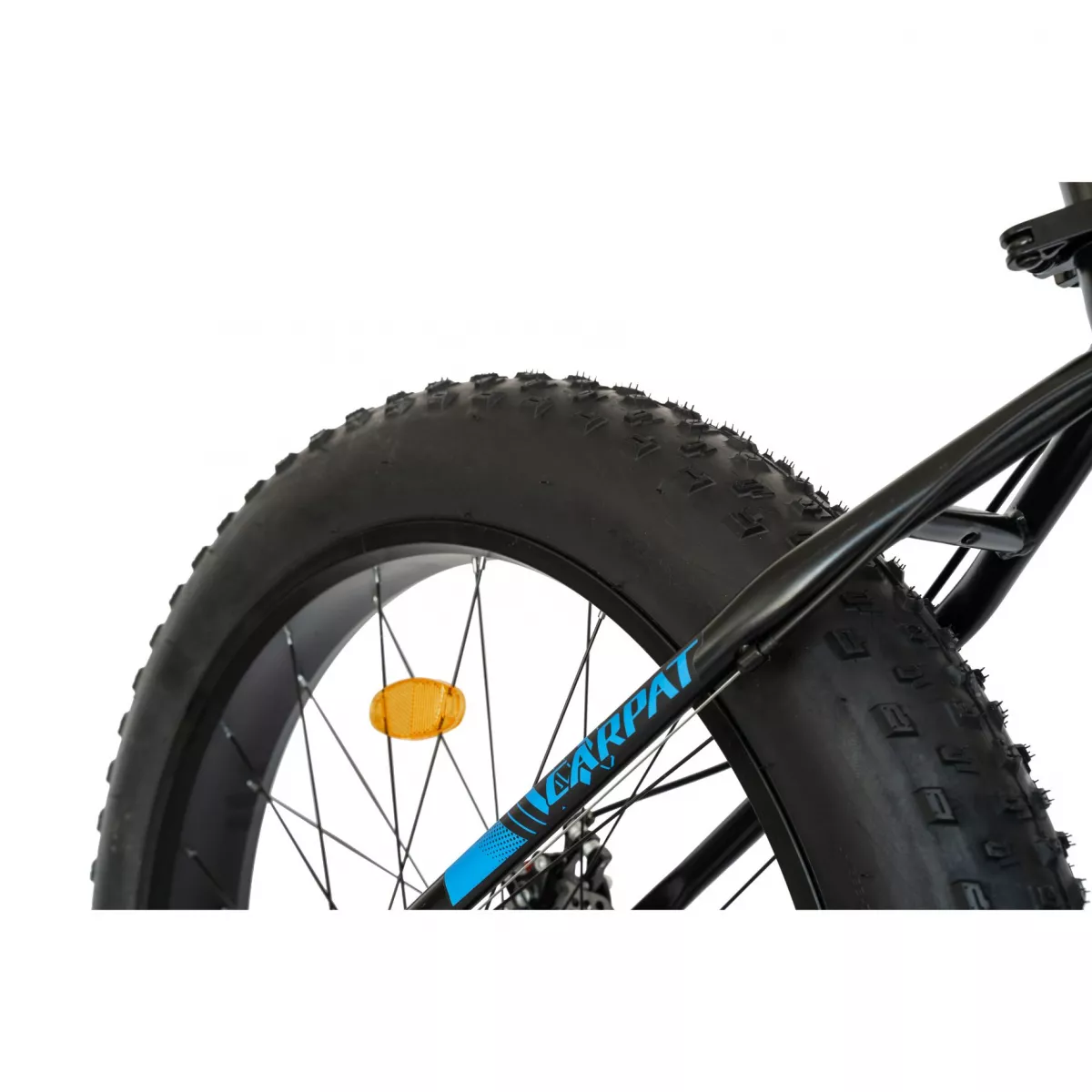 Bicicleta Fat Bike CARPAT Hercules 26 inch C2619B, frane mecanice disc, transmisie SHIMANO 18 viteze, culoare negru/albastru