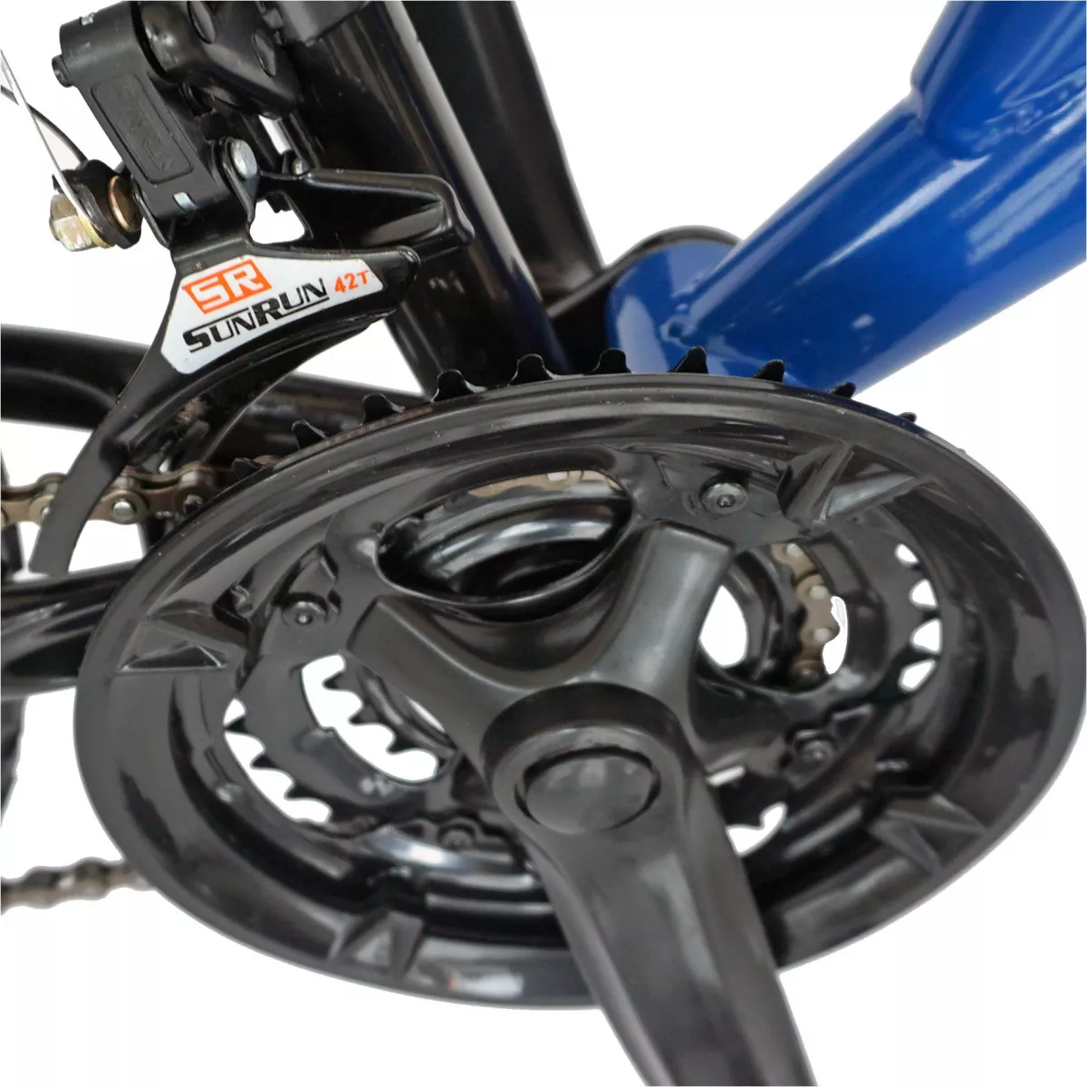 Bicicleta MTB-FS 24" RICH Alpin R2449A, 18 viteze, culoare albastru/negru