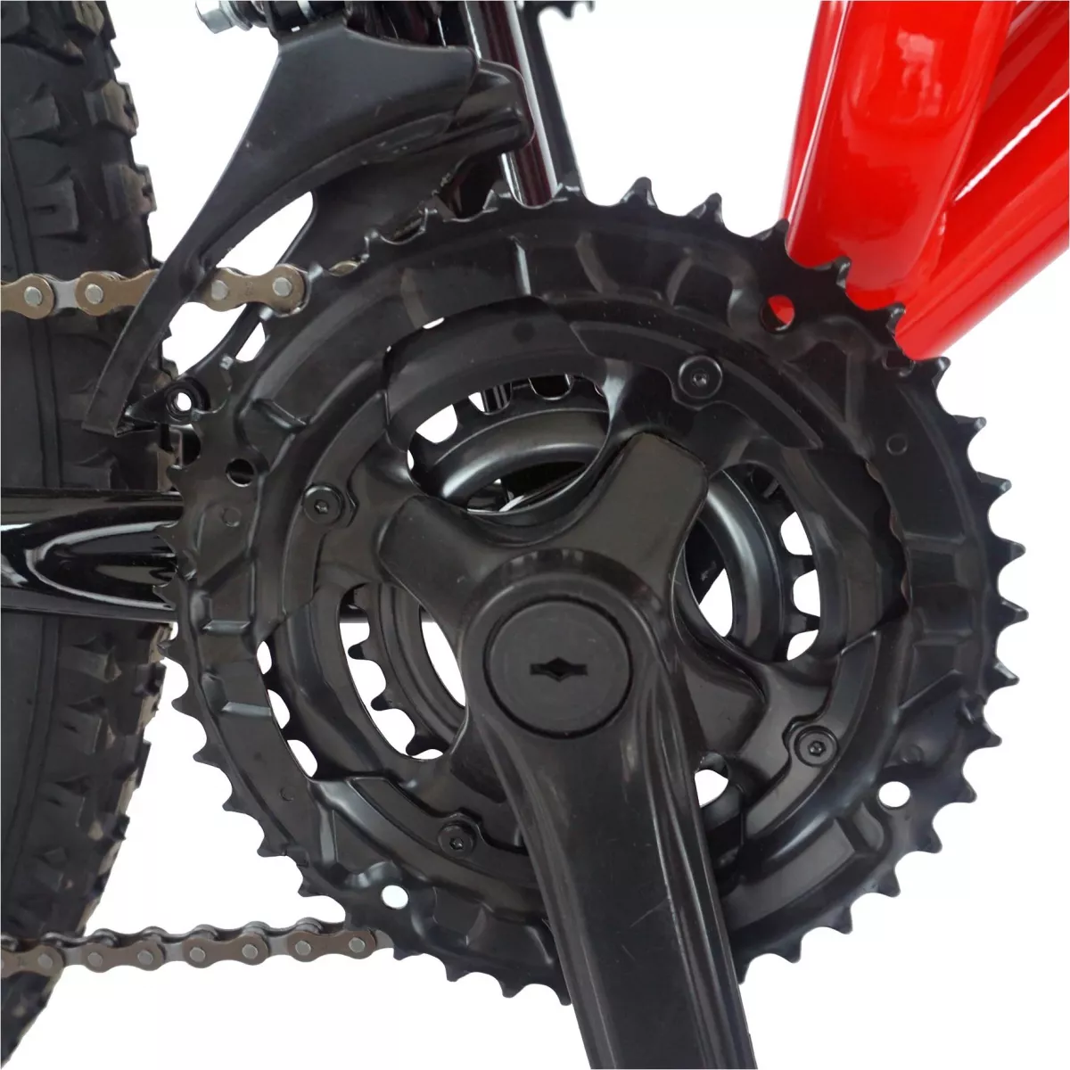 Bicicleta MTB-FS  26" CARPAT ZTX C2642A, cadru otel, 18 viteze, culoare  rosu/negru - RESIGILATA