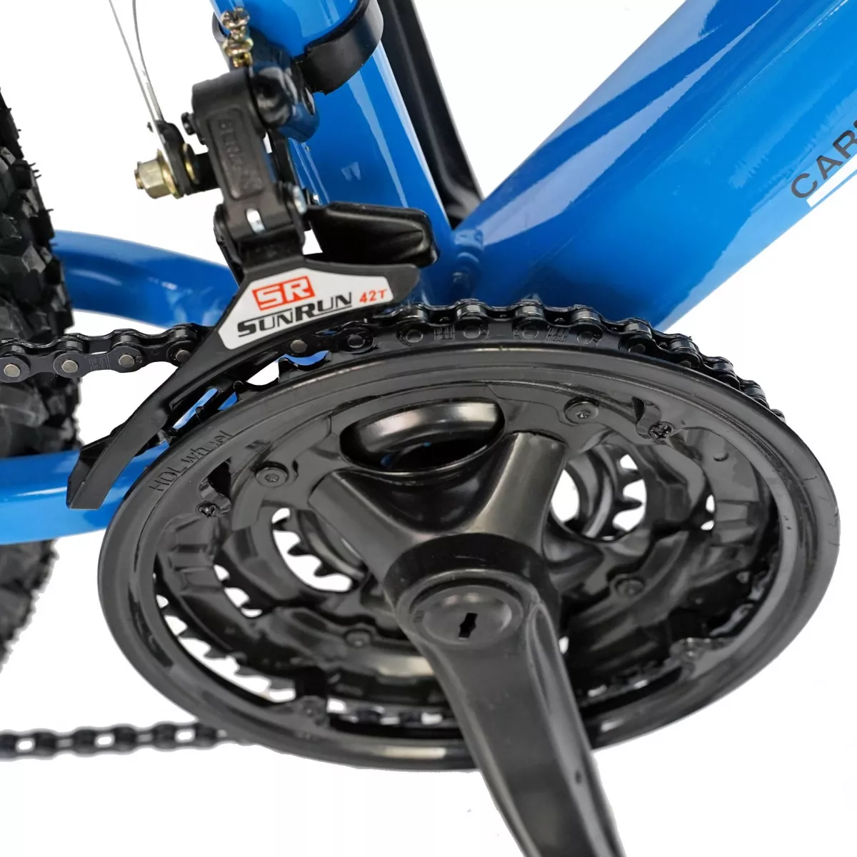 Bicicleta MTB-HT  26" CARPAT Spartan C2658C, cadru aluminiu, frane mecanice disc, transmisie  21 viteze, culoare  albastru/alb  - RESIGILATA