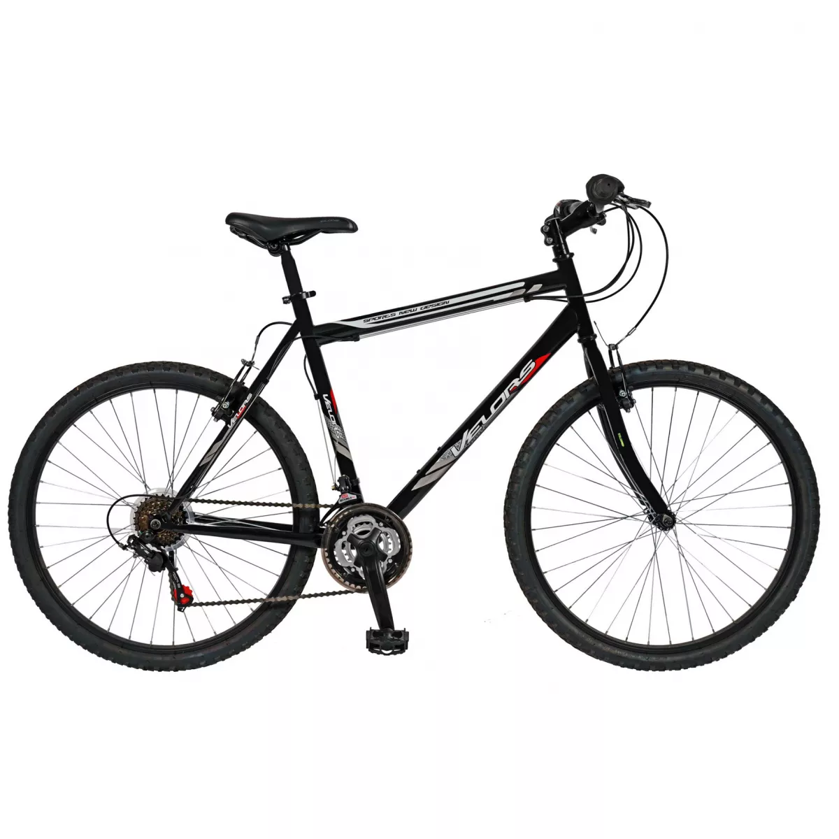 Bicicleta MTB-HT  26" VELORS V2601B, cadru otel, culoare negru / alb - RESIGILATA