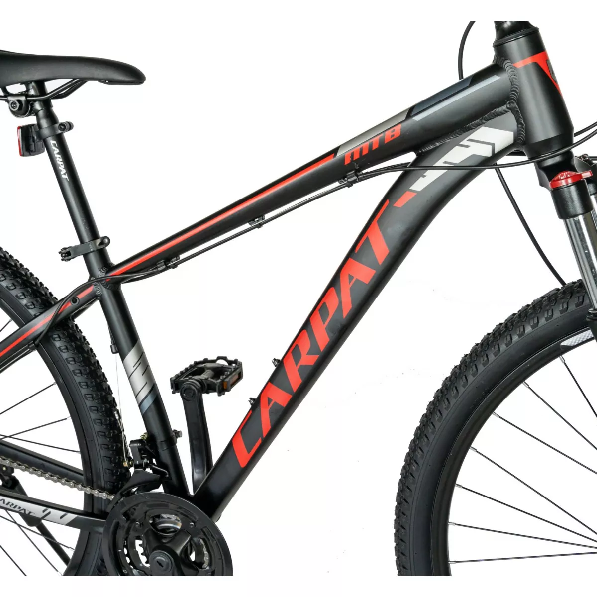 Bicicleta MTB-HT 29" CARPAT C2999H, cadru aluminiu, 21 viteze, culoare negru/rosu