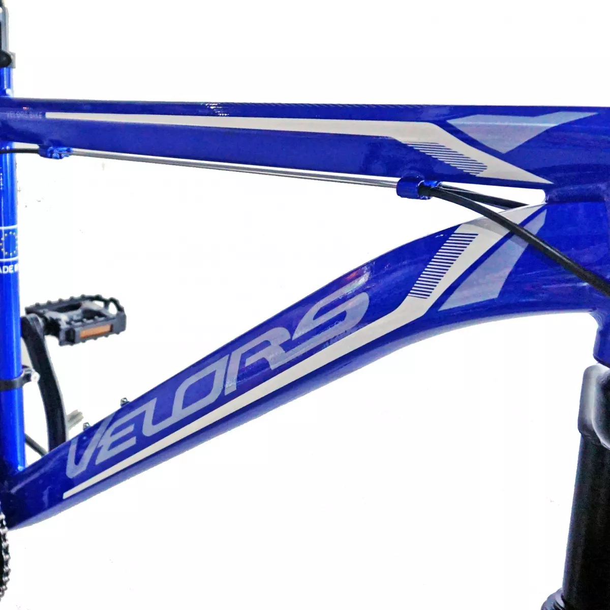 Bicicleta MTB-HT 29" VELORS Scorpion V2971A, cadru aluminiu, 18 viteze, culoare albastru/gri