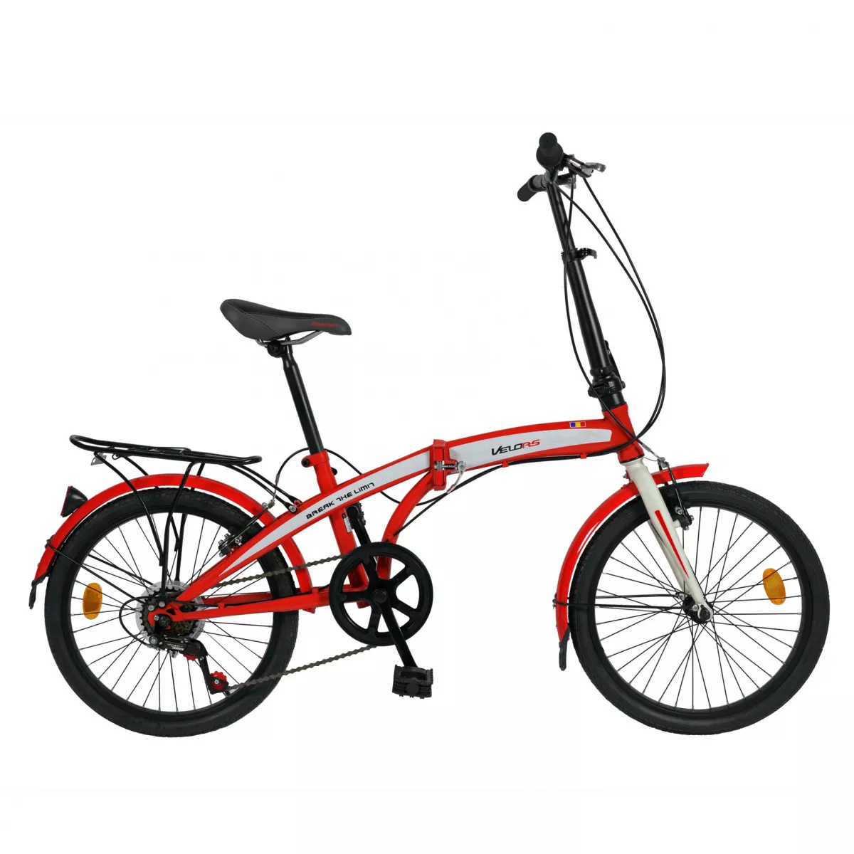 Bicicleta pliabila 20" VELORS  V2053C, culoare rosu / alb - RESIGILATA