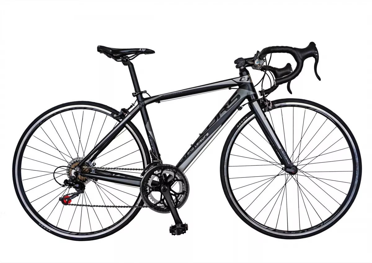 Bicicleta Road  28" VELORS V7001C, cadru aluminiu, culoare gri / negru 