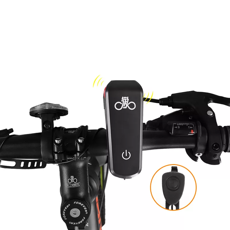 Far/lanterna bicicleta cu sonerie incorporata, LED, USB, rezistenta la apa Forever