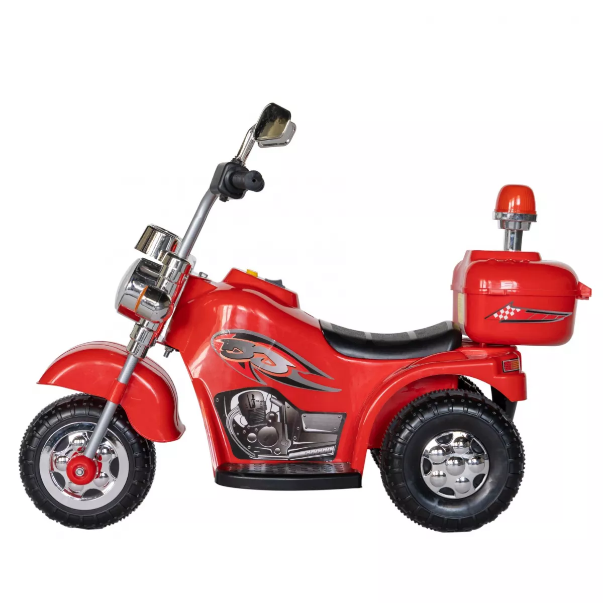 Motocicleta electrica copii cu acumulator, muzica si lumini, culoare rosu
