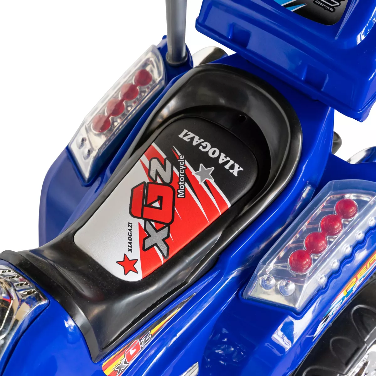 Motocicleta electrica copii cu baterie, muzica si girofar, culoare albastru