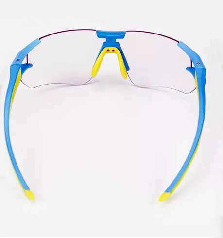 Ochelari ciclism lentile fotocromatice rama albastru/galben Rockbros