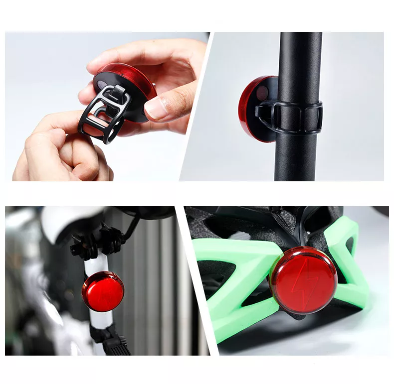 Stop bicicleta LED, reincarcabil, 500 mAh, USB, lumina rosie 53x18.5mm Forever