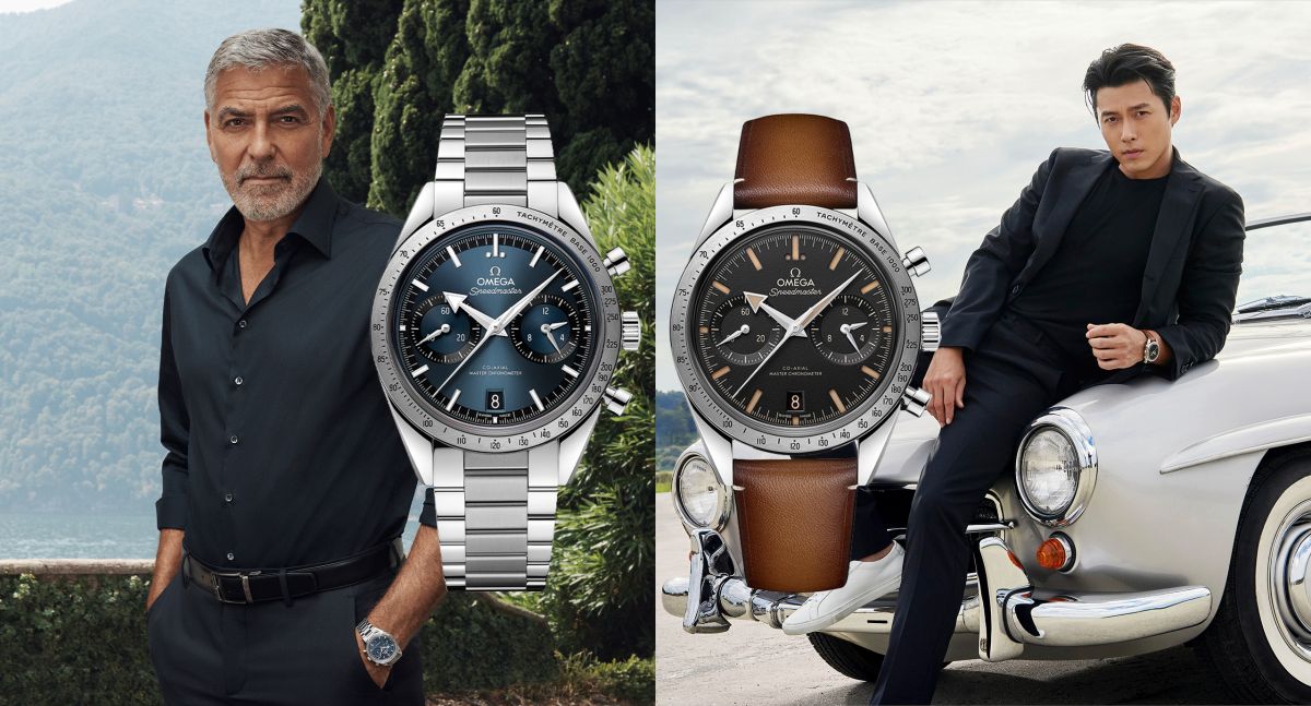 George Clooney si Hyun Bin prezinta noua colectie de ceasuri OMEGA Speedmaster ’57