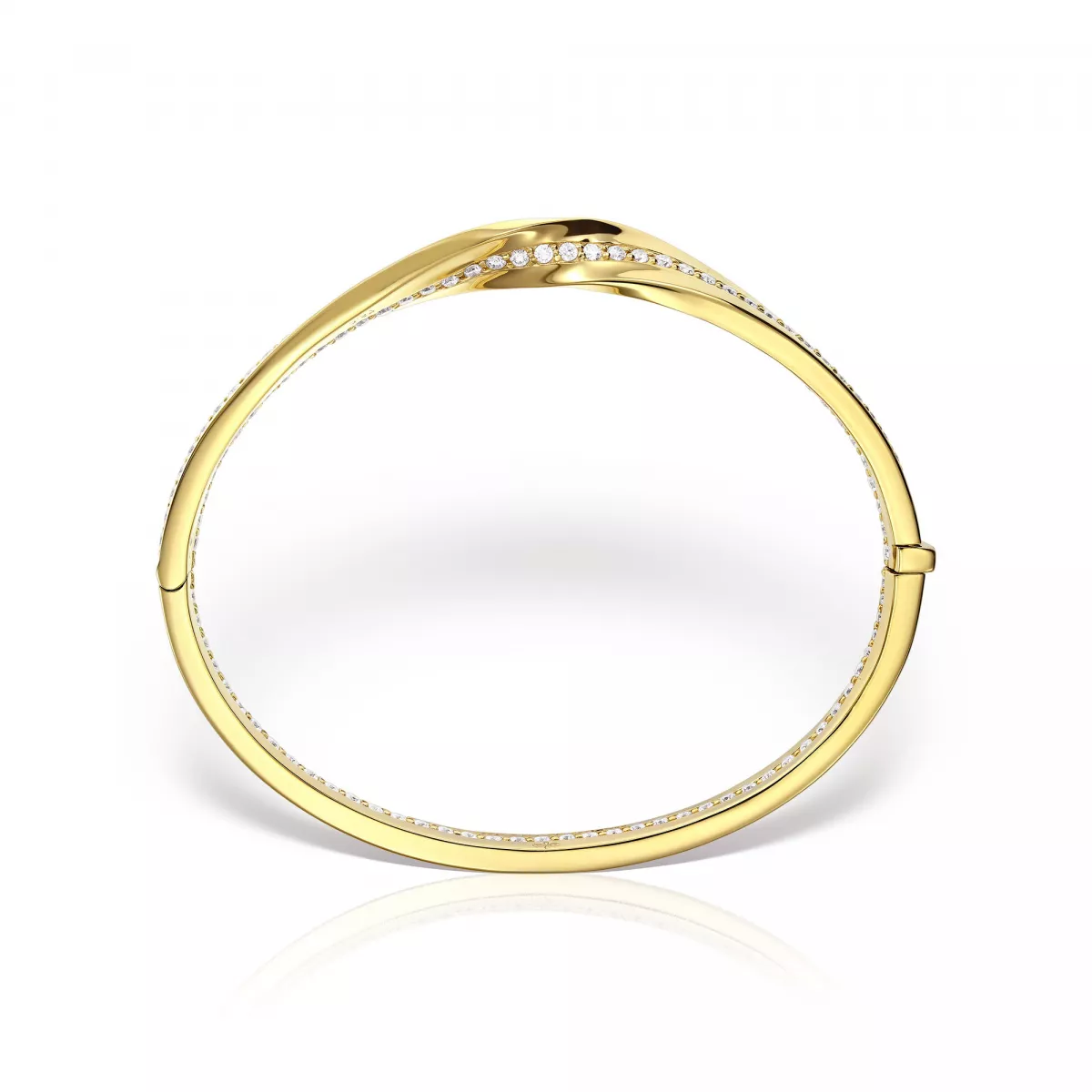Bratari - Bratara Mobius Henri Maillardet cu diamant, din aur galben de 18K, cellini.ro
