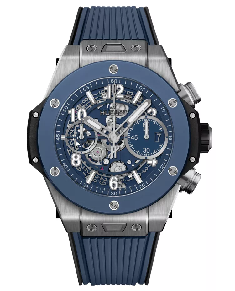 Ceasuri barbati - Ceas Hublot Big Bang Unico Titanium Blue Ceramic 441.NL.5171.RX, cellini.ro