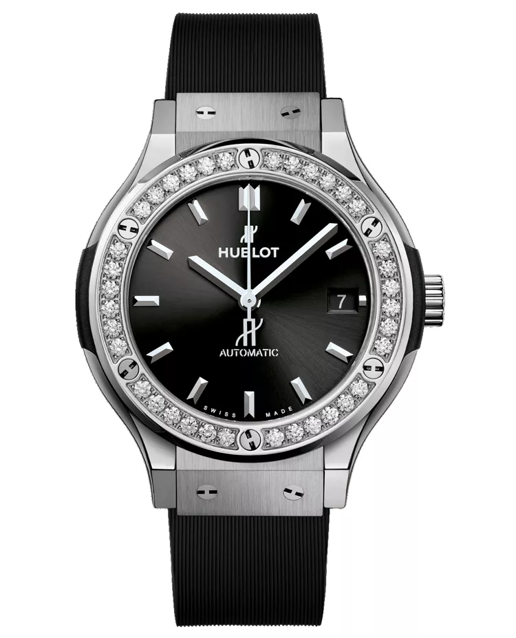 Ceasuri de dama - Ceas Hublot Classic Fusion Titanium Diamonds 565.NX.1470.RX.1204, cellini.ro