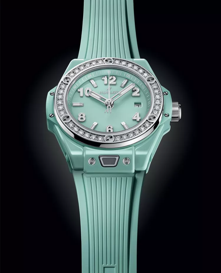 Ceas Hublot Bing Bang One Click Mint Green 485.GS.5271.RX.1204
