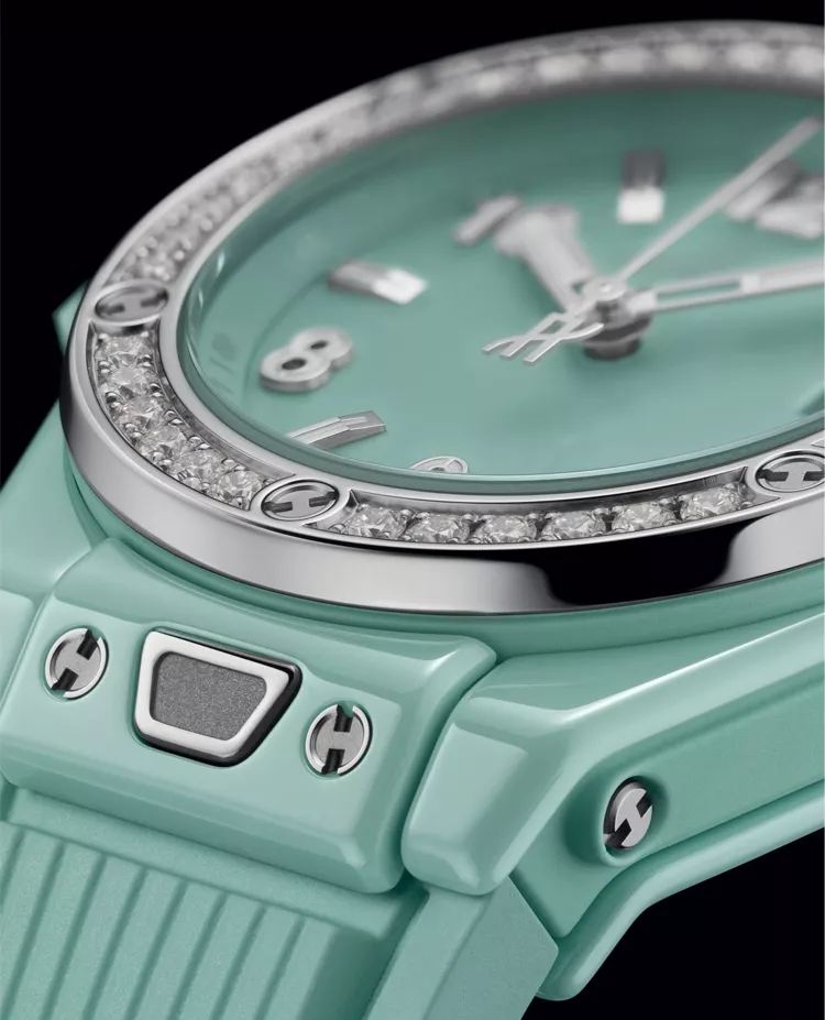Ceas Hublot Bing Bang One Click Mint Green 485.GS.5271.RX.1204