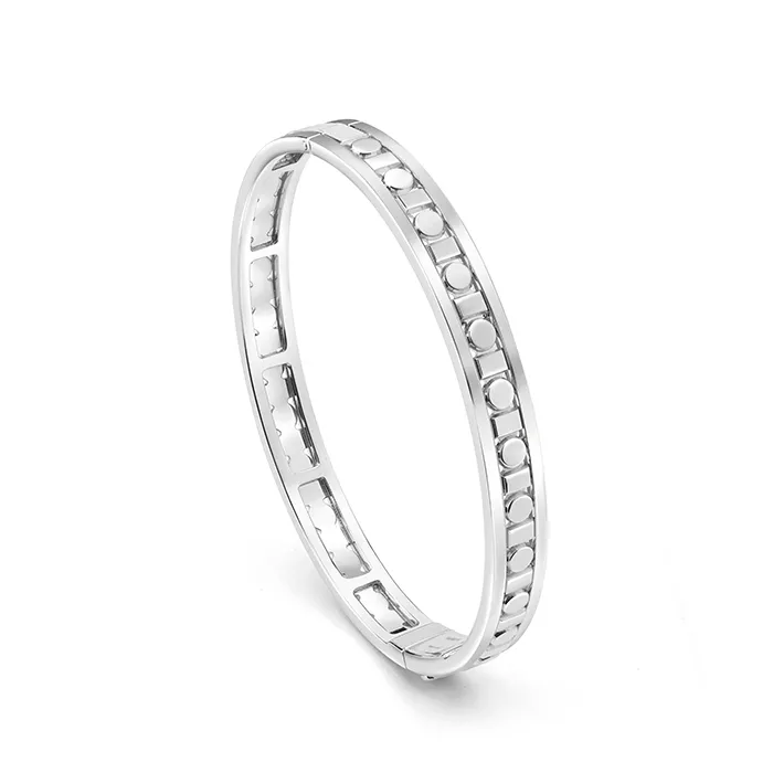 Bratara Damiani Belle Epoque Reel, din aur alb de 18K