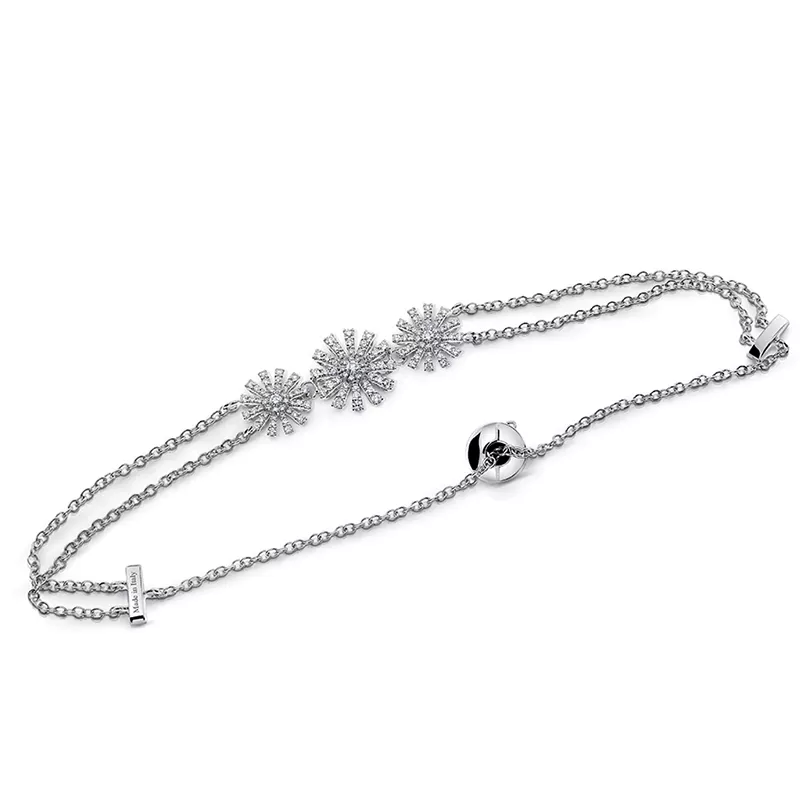 Bratara  Damiani Margherita cu diamante, din aur alb  de 18K