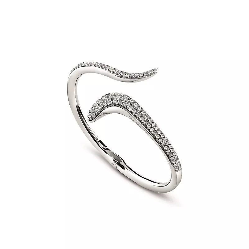 Bratara Damiani Eden cu diamant, din aur alb de 18K