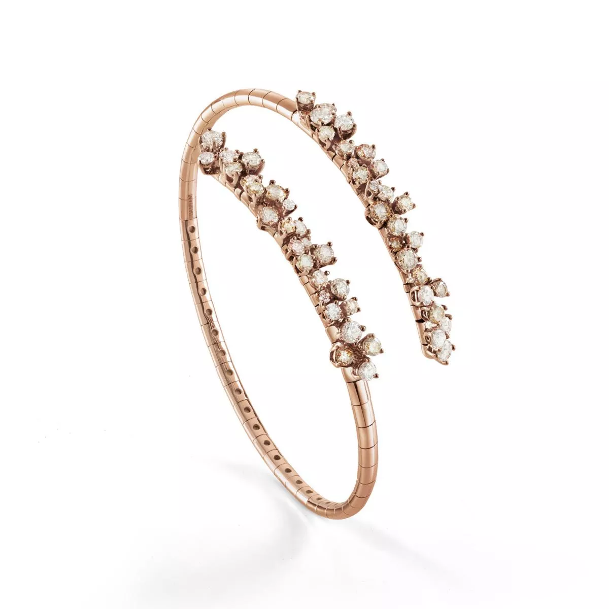 Bratara Damiani Mimosa cu diamant, din aur roz de 18K
