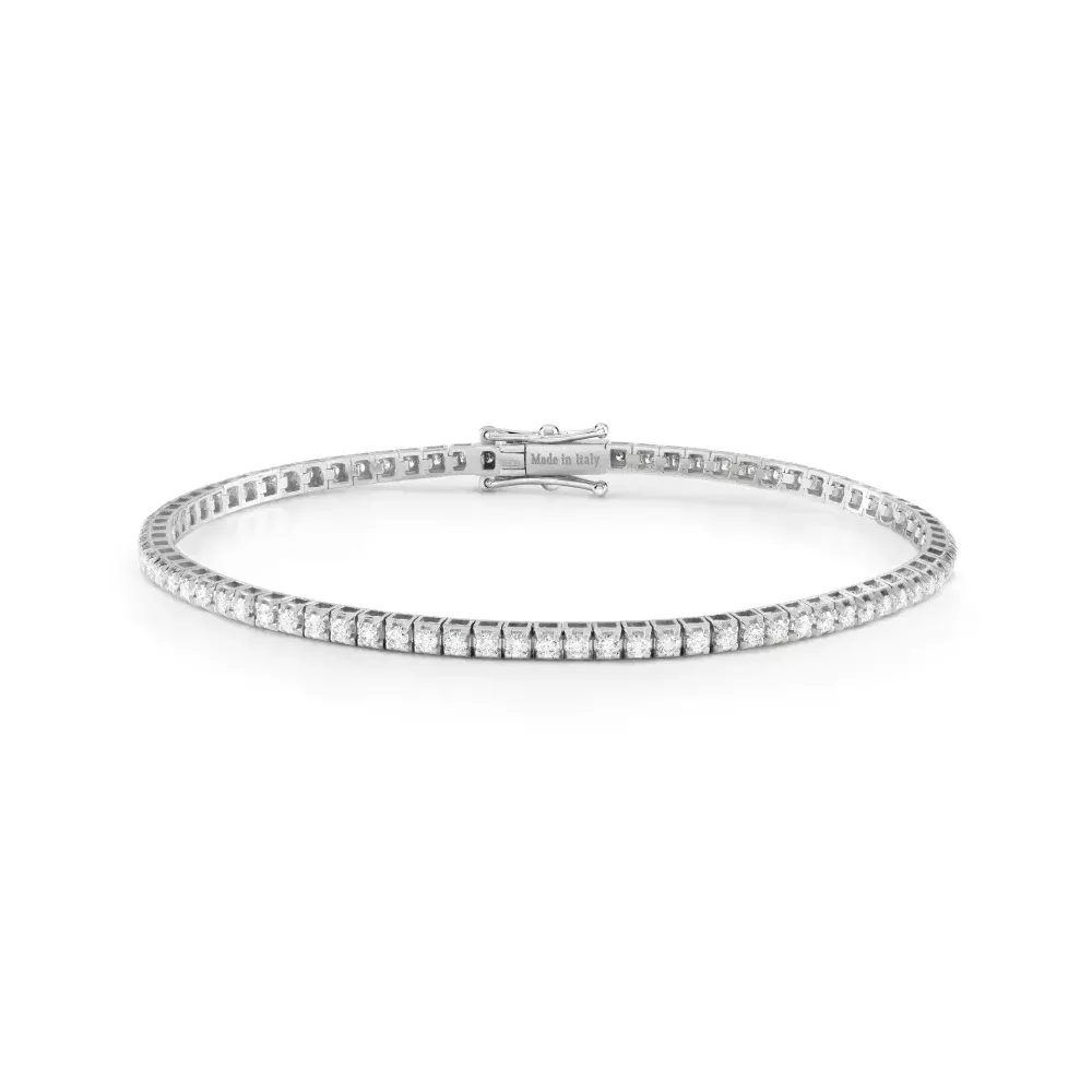 Bratara Damiani Veramore cu diamant, din aur alb de 18K