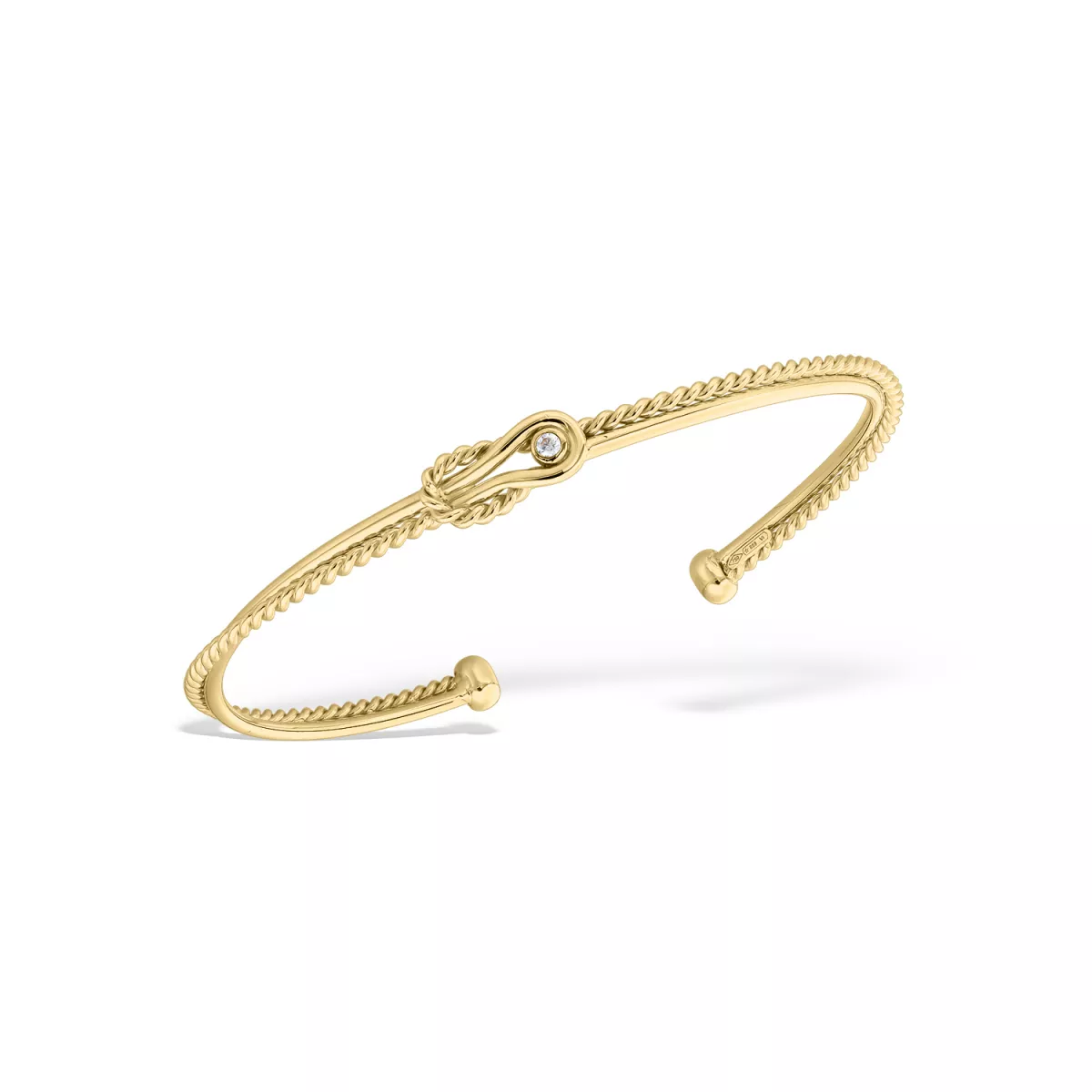 Bratara  Eva Nobile cu zircon, din aur galben de 18K
