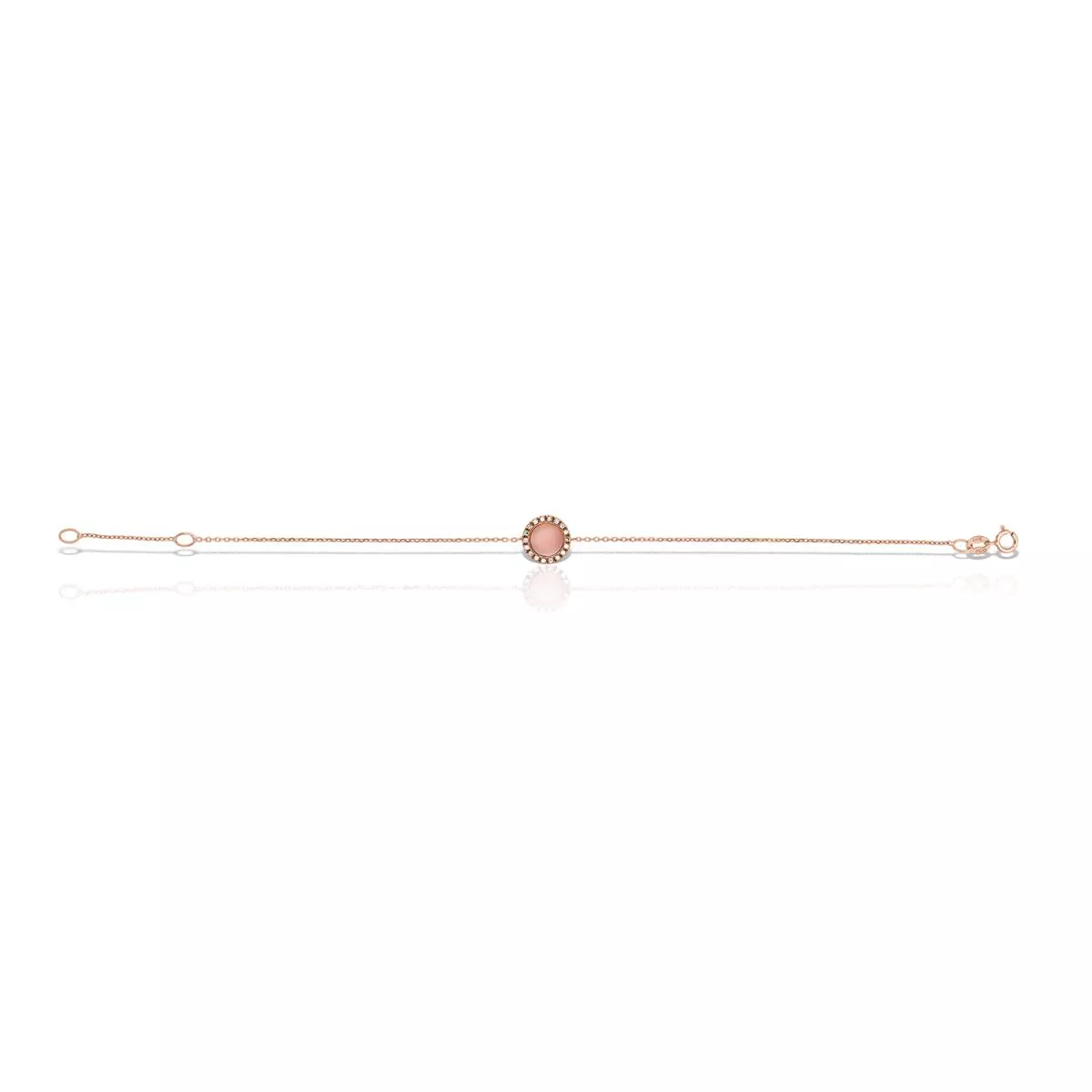 Bratari - Bratara Maria Granacci cu sidef si diamante, din aur roz de 18K, cellini.ro