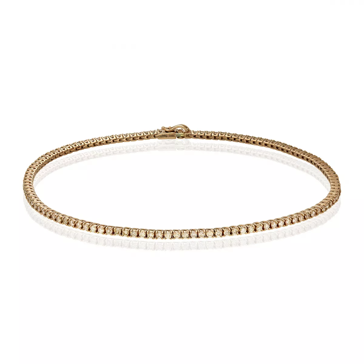 Bratara Tennis Classic Diamonds cu diamante, din aur roz de 18K