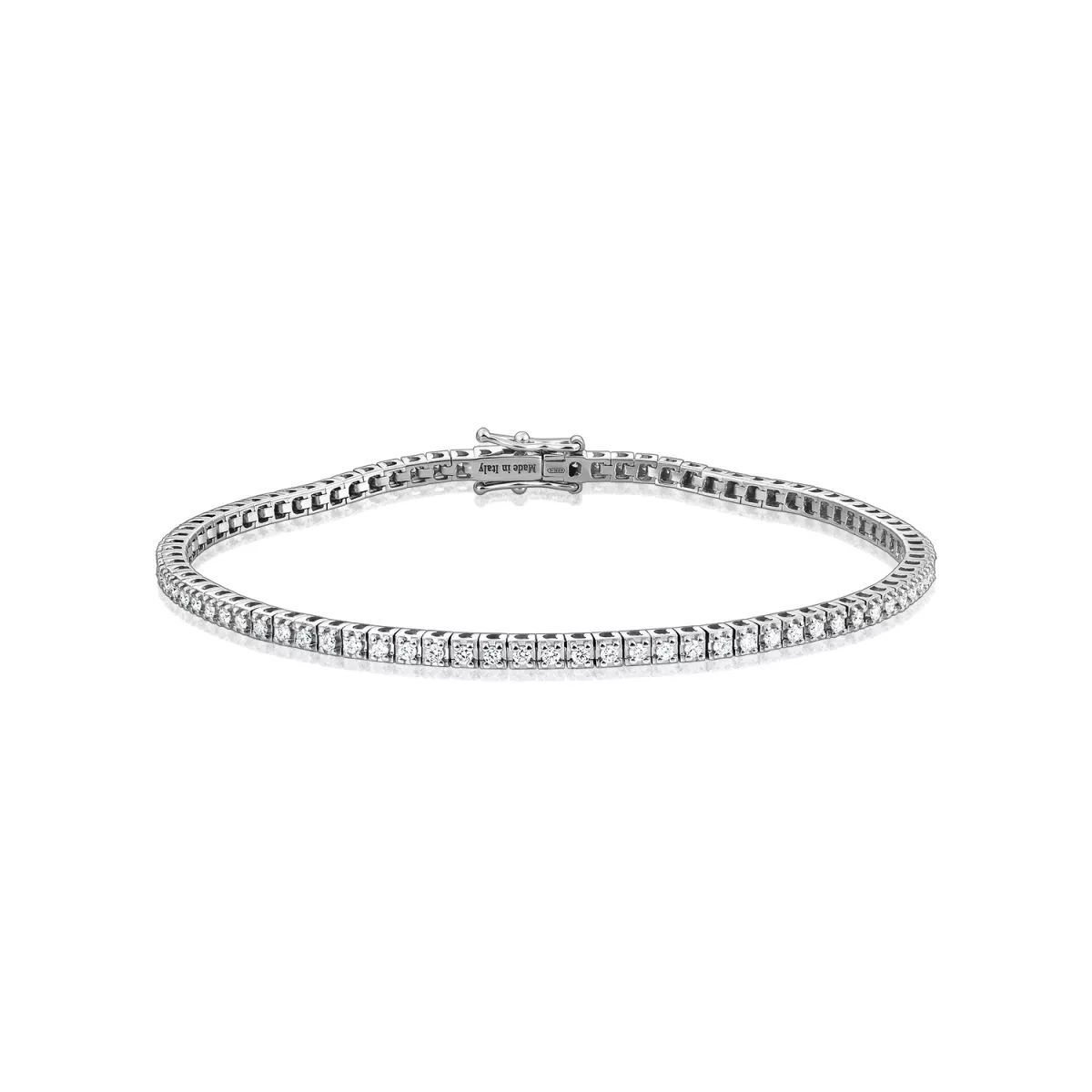 Bratara Damiani Splendore cu diamante, din aur alb de 18K
