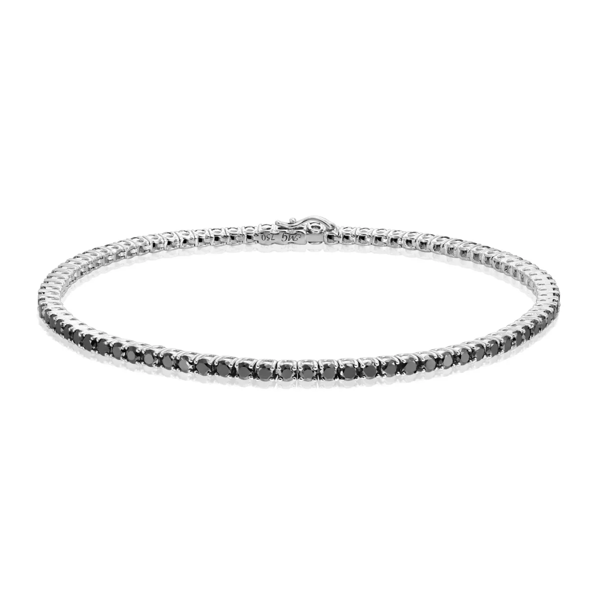 Bratara Tennis Classic Diamonds cu diamante, din aur alb  de 18K