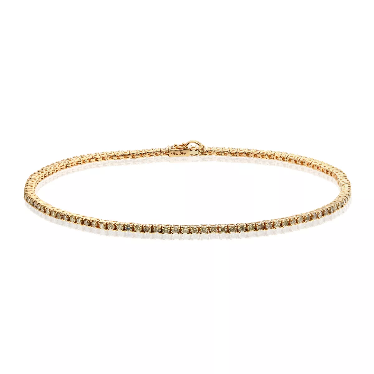 Bratara Tennis Classic Diamonds cu diamante, din aur roz de 18K