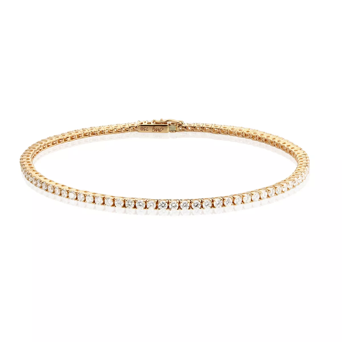 Bratara Tennis Classic Diamonds cu diamante, din aur roz de 18K