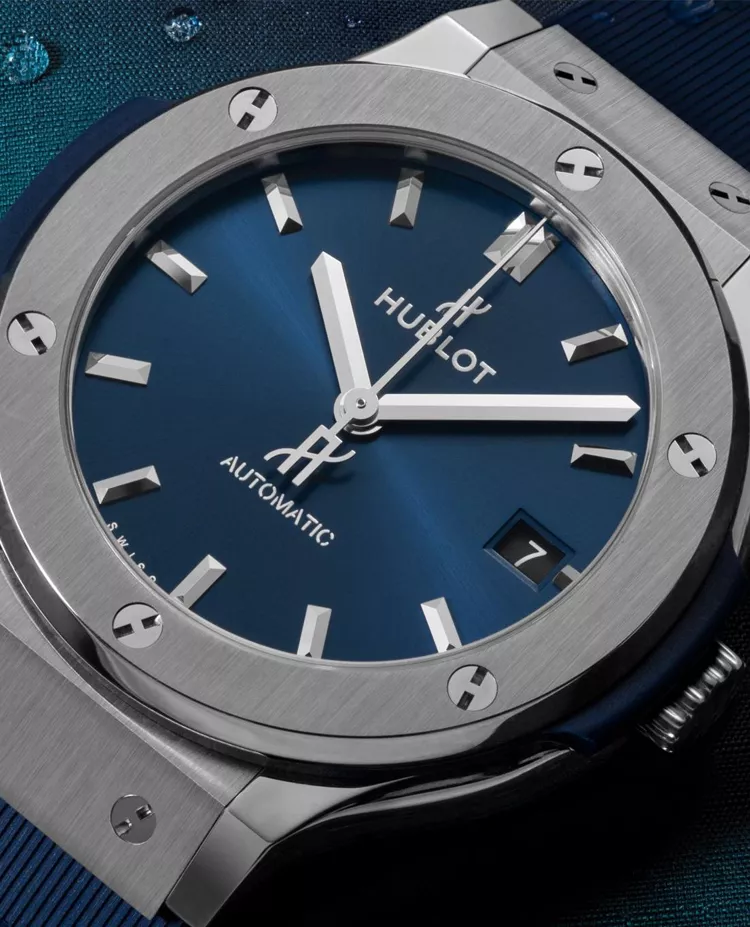 Ceas Hublot Classic Fusion Blue Titanium 565.NX.7170.RX