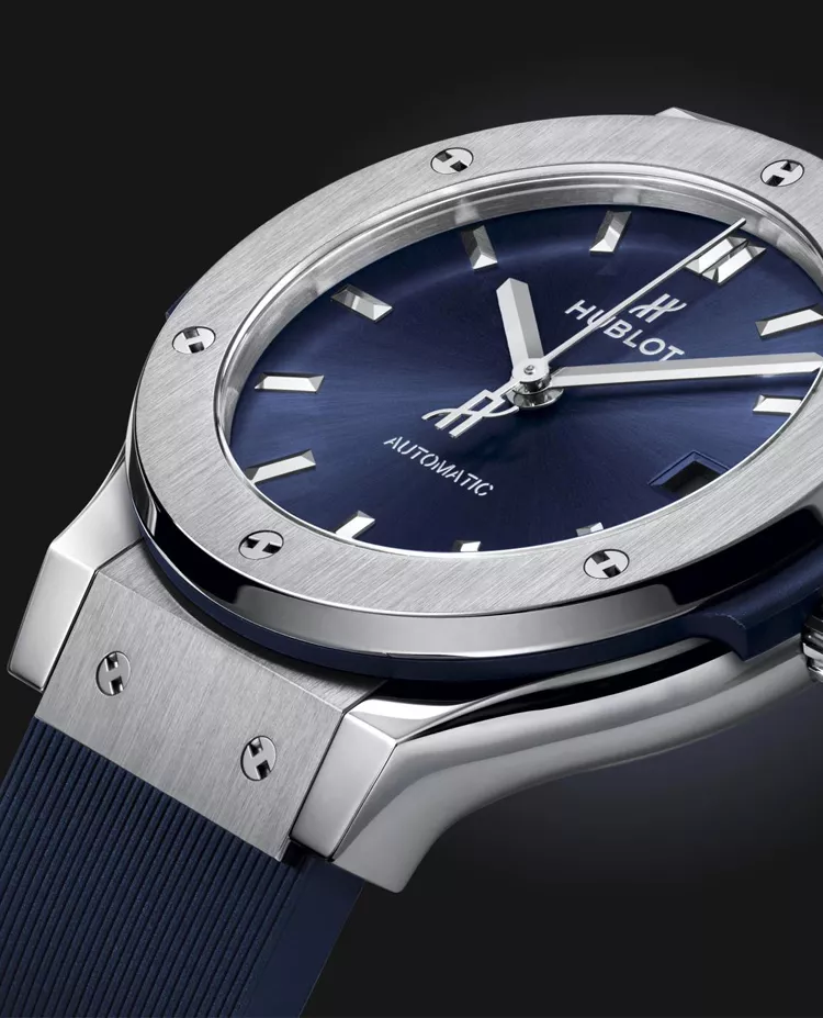 Ceas Hublot Classic Fusion Blue Titanium 565.NX.7170.RX