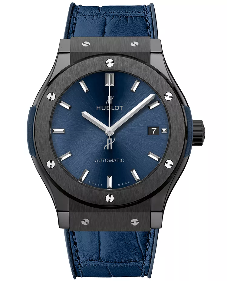 Ceasuri barbati - Ceas Hublot Classic Fusion Ceramic Blue 542.CM.7170.LR, cellini.ro