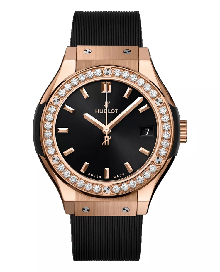 Ceas Hublot Classic Fusion King Gold Diamonds 581.OX.1480.RX.1104