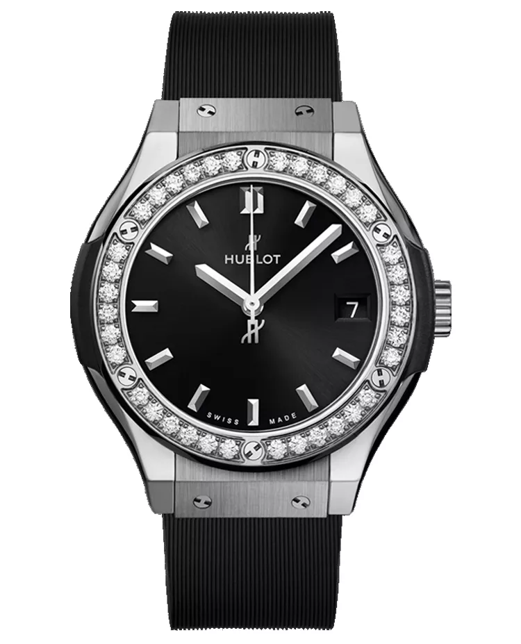 Ceas Hublot Classic Fusion Titanium Diamonds 581.NX.1470.RX.1104