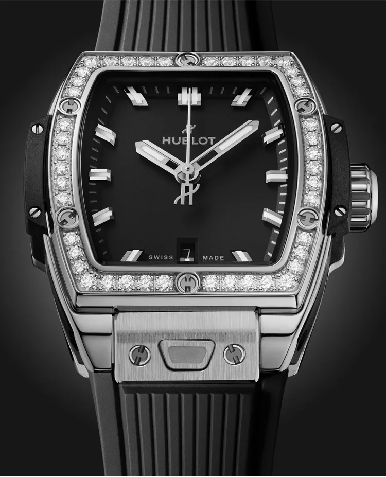 Ceasuri de dama - Ceas Hublot Spirit of Big Bang Steel Diamonds 682.SX.1170.RX.1204, cellini.ro